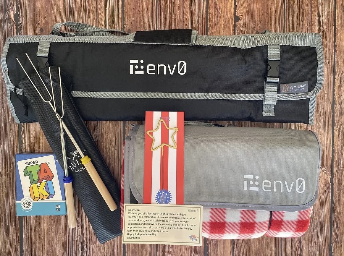 env0 branded swag
